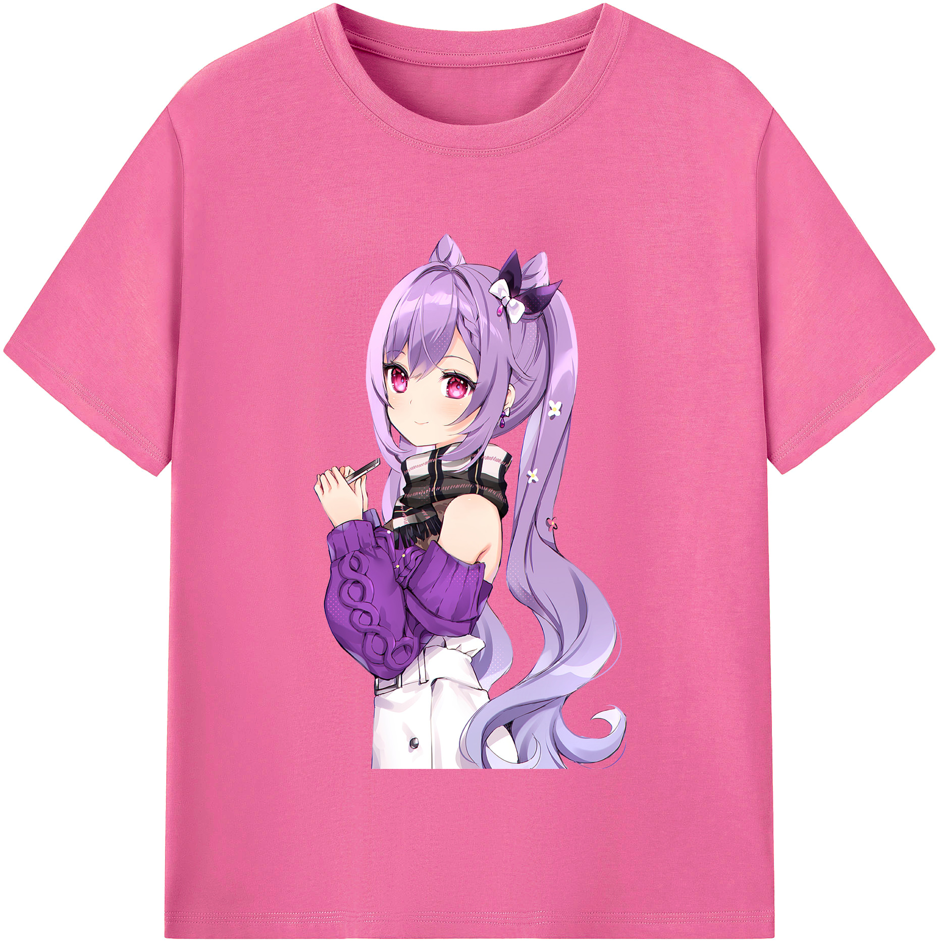 げんし神 刻晴 こくせい genshin Kokusei レディースカジュアルプリントTシャツ（綿100％）